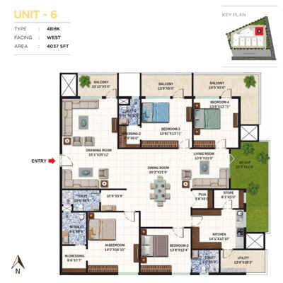 Floor Plan UNIT - 6